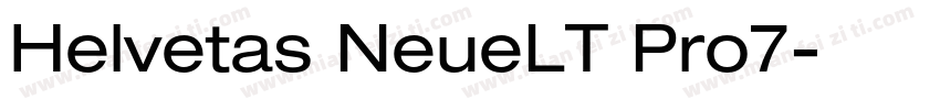 Helvetas NeueLT Pro7字体转换